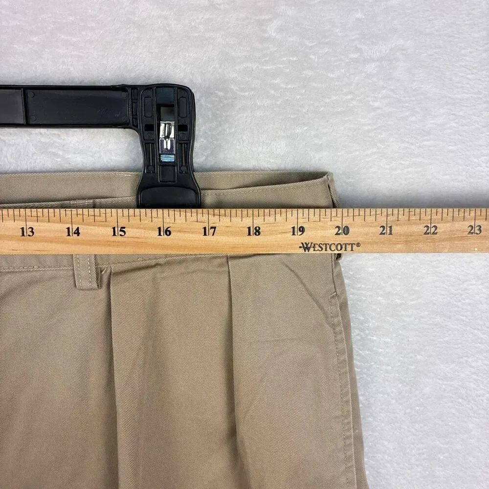 VTG Polo Ralph Lauren Shorts Mens 40 Khaki Andrew Pleated Preppy Classic 90s